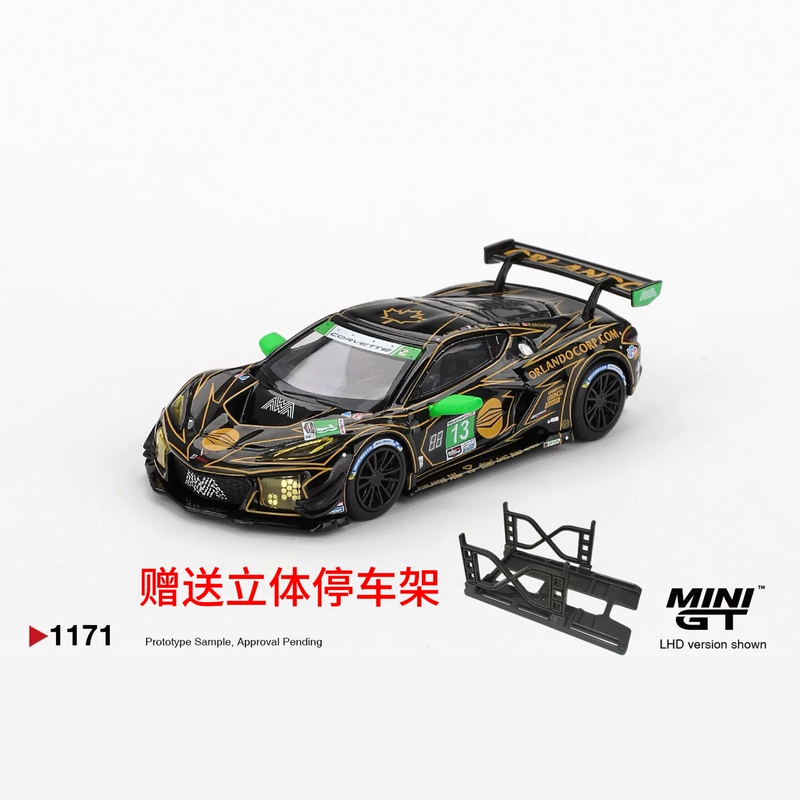 [in Stock] Minigt 1:64 # 1171 Chevrolet Corvette Z06 Gt3R Alloy Car Model
