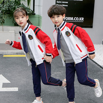Kindergarten Garden Clothing Spring Autumn Winter Clothing Elementary School Childrens School Uniform Sophomore Sports Thickening Suit Childrens Class Three Sets