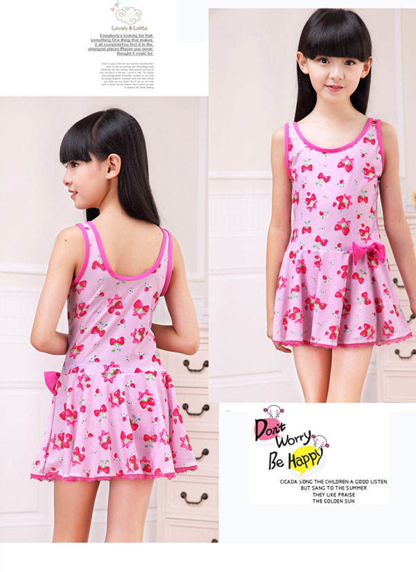 Áo tắm cho bé gái Xiêm Công chúa Váy Boxer Big Boy Winter Spa Girls Áo tắm cho trẻ em quần bơi trẻ em