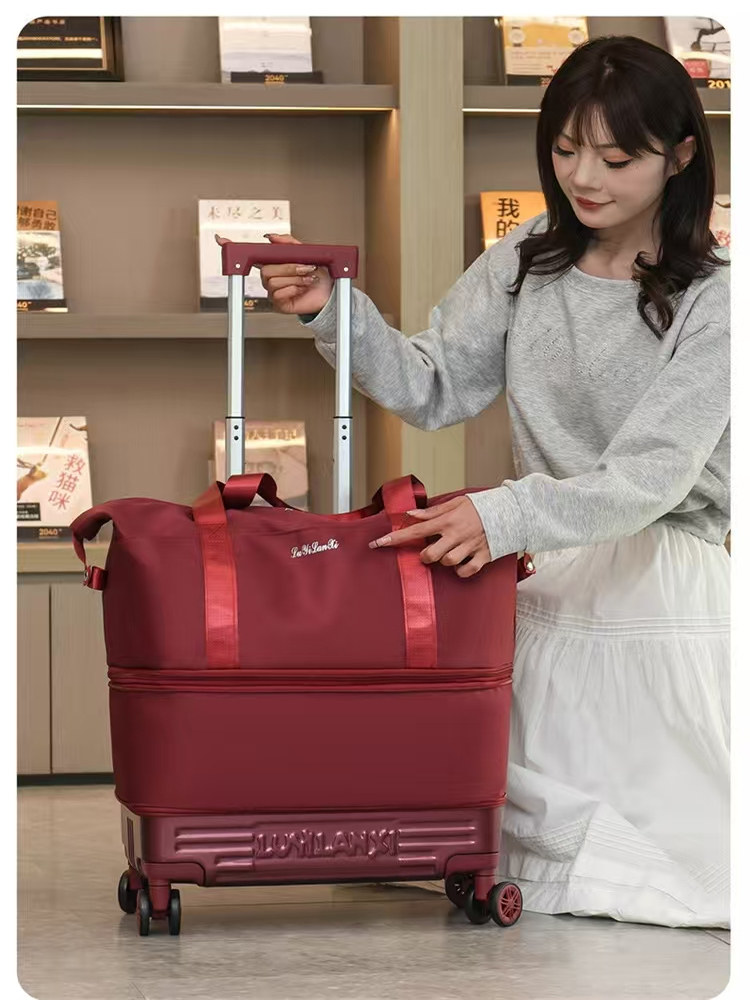 Trolley Bag, Travel Bag, Trolley Case, Universal Wheel Carry-On Bag, Foldable Storage Bag, Expandable Travel Bag, Travel Bag