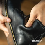 Martens, высокие сапоги в английском стиле, летние туфли для кожаной обуви на платформе, короткие сапоги для черной кожи, средней длины, в британском стиле, из натуральной кожи