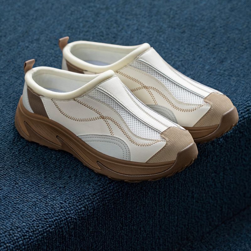 Mra Baotou Outdoor Slippers for Men, 2026 Autumn New Model, Camping Outdoor Wear, Slip-On Thick-Soled Casual Mule Slippers