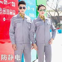 Серые двойные антистатические длинные рукава [Set]