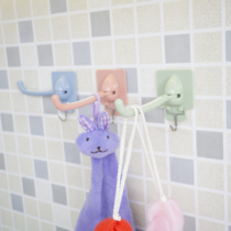 Yo-yo Mighty Wall-mounted Sticky Hook Kitchen Door Rear adhesive Hook Bathroom Wall Nail-Free Viscose Towel Rack