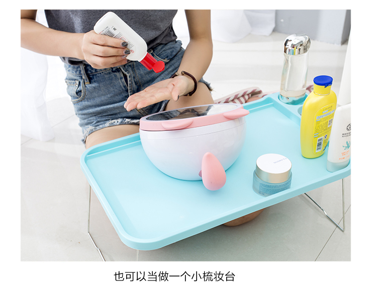 Bàn máy tính xách tay bàn có thể gập lại đơn giản bàn lười biếng sáng tạo nhựa học tập ký túc xá - Bàn bàn học gỗ