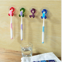 Yuzhiju factory direct home cute cartoon strong suction cup toothbrush holder tooth holder wall-mounted