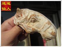 (Carefree Fairy) Tang Dynasty All Pint White Red Tao Steel Tire Horse Head Statue and Not Old Bag Withdrawal