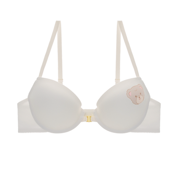 Cute cartoon gathers in summer, upper supporting lingerie French sexy pure pure desire bra, panties, lady, light -faced bra,
