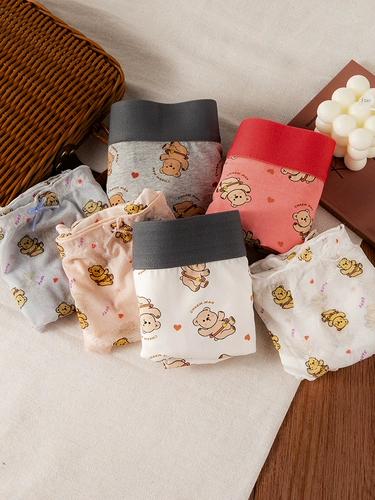 Мужское женское хлопковое боксерское сексуальное кружевное белое нижнее белье, стиль