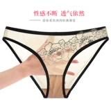 少女美屋 Летние ультратонкие трусы, сексуальные дышащие штаны, с вышивкой, размер