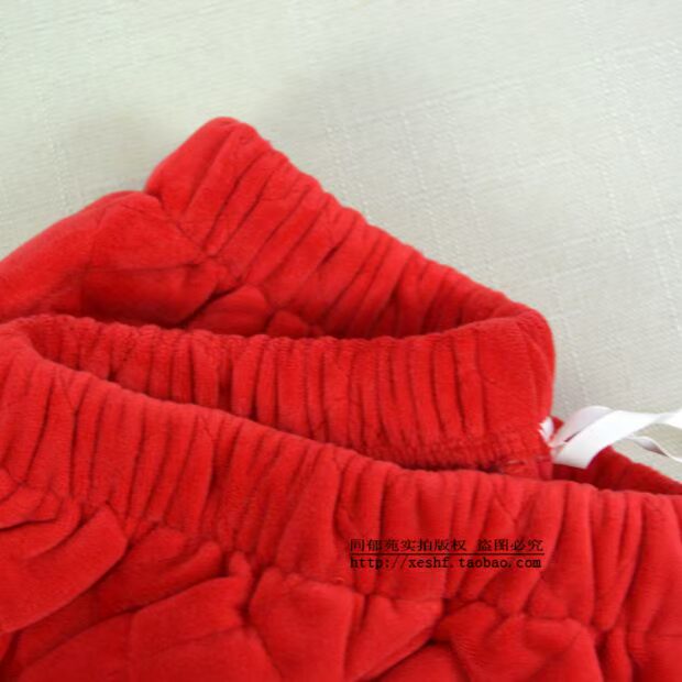 Fenteng đồ ngủ mùa thu và mùa đông phụ nữ mỏng quilted đỏ lễ kỷ niệm đám cưới lễ hội dịch vụ nhà 8745958 quần áo ngủ nữ mùa hè