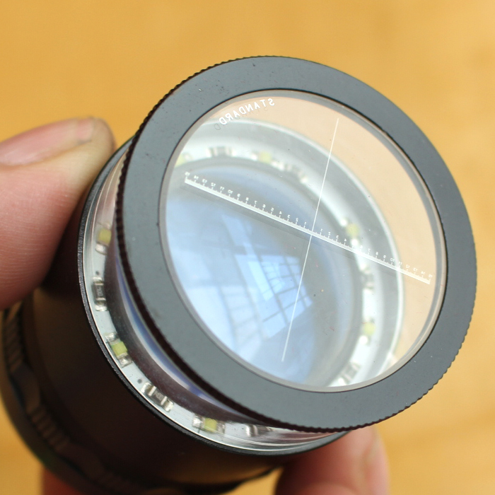 10x scale mirror with scale LOUPE SCALE LOUPE indexing 0 1mm multi-LED light scoreboard easy to change