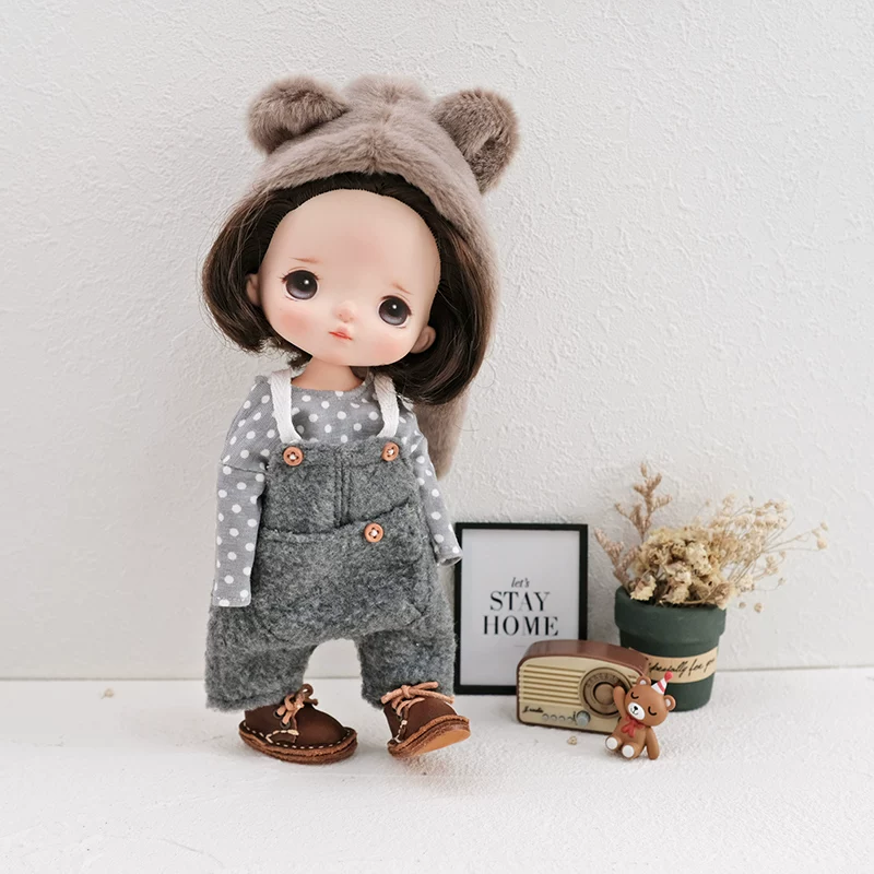 [Large -scale small people] Blythe Holala three-point plush ears hat