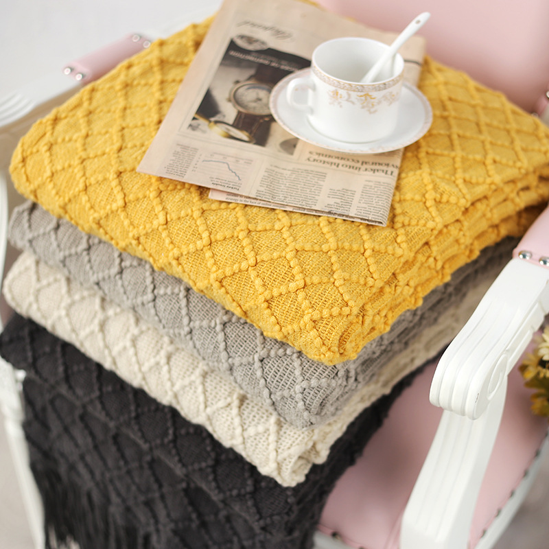 Xốp nhỏ chăn giải trí Giô-sa-bộ trang trí chăn mền chăn chân bụi che giường đơn sofa chăn bedspread chăn - Ném / Chăn chăn nỉ