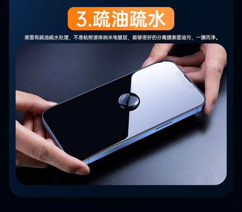 适用iPhone13/11/12钢化膜
