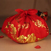 Special embroidery baggage high-grade cloth thickened red gilding leather wedding supplies dowry dowry dowry