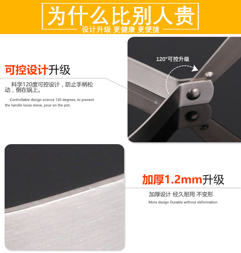 泰朗仕 304不锈钢煎蛋模具 5件 图3
