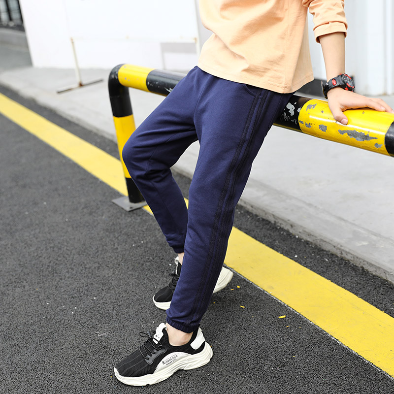 Hapiro childrens sweatpants mens quần chàng trai mùa thu váy cộng với nhung cộng dày trẻ em lớn mùa thu và mùa đông dày mặc ngoài.