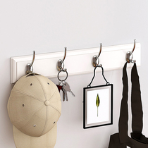 Hanging Wall Wall door hanging clothes hook into the door porch household solid wood clothes row hook coat wall type