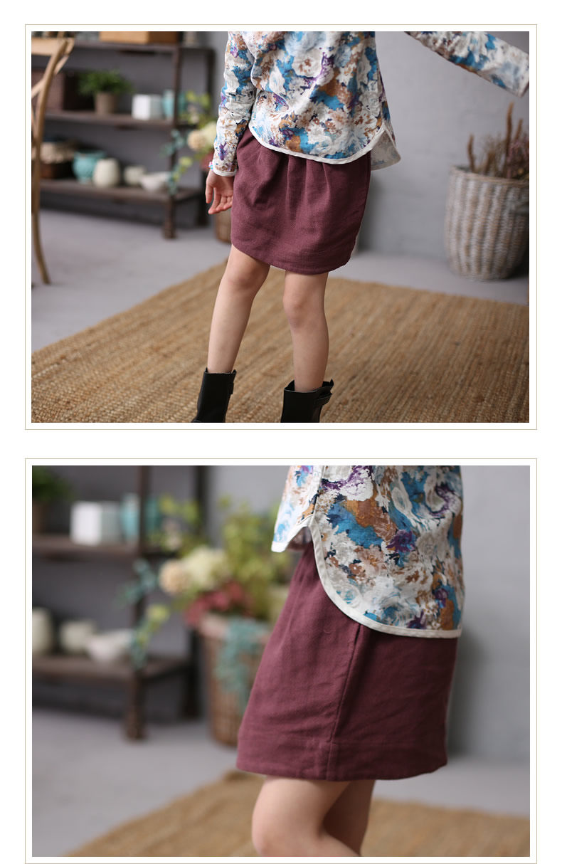 Jupe pour fille en lin - Ref 2050943 Image 20