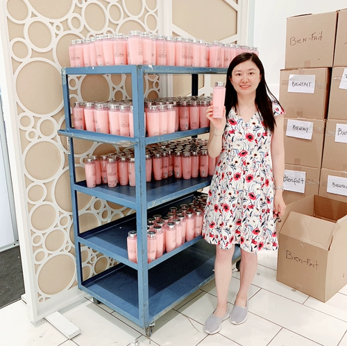 QF -счетчик версии Canada fa lancome Qingying тонер Big Pink Water 400ml