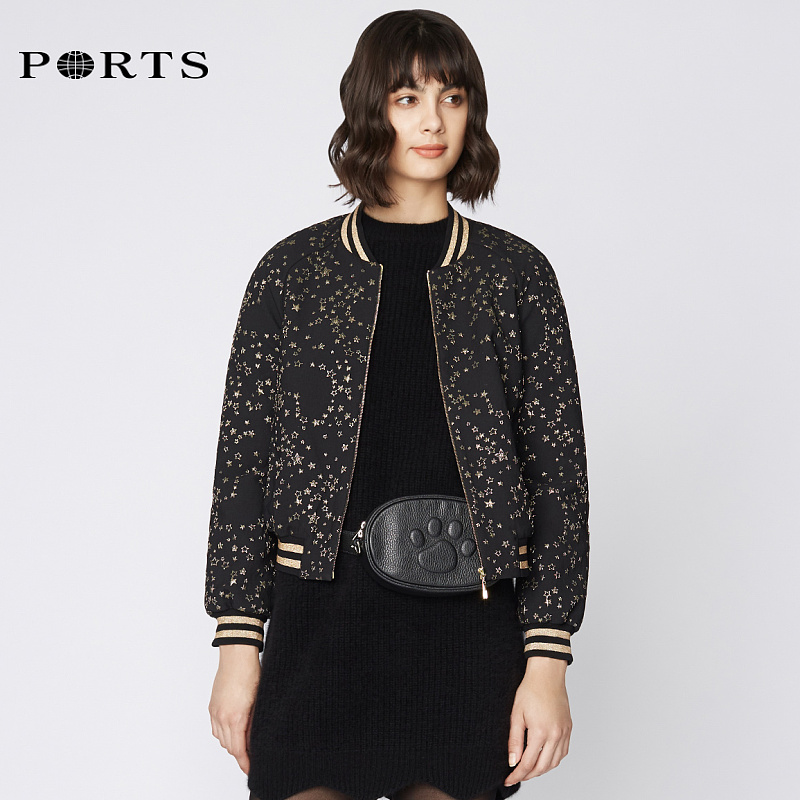 PORTS Ppose ladies' Jane about heart-shaped printed jacket jacket SA9J008GFQ039