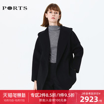 PORTS Po Womens Joker Simple Hooded Wool Tine Jacket SA9C029GZW010