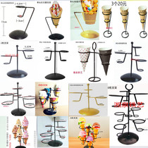 Fer Art Ice Cream Holder Giant Domineal Eggshell Model Show Shelf Sweet Drum Pendulum Emulation Egg Piggy Milk Tea Shop Rack