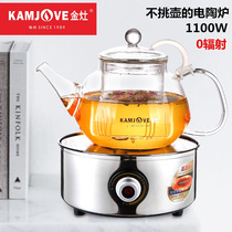 KAMJOVE CH-200A black microcrystalline knob electric ceramic stove tea stove Small tea stove automatic shutdown