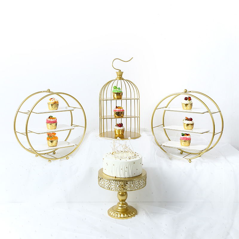 Eurostyle Cake Shelf Wedding Dessert Pastry Cake cake Wedding Dessert Table Swing Piece Snack Shelf 13 pieces