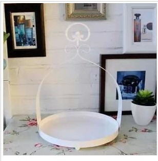 Hot Selling Iron Art Cake Rack Refreshment Rack Dish Rack Fruit Pan Flower Pot Rack Bread Fruit Rack Small Cake Rack Loss