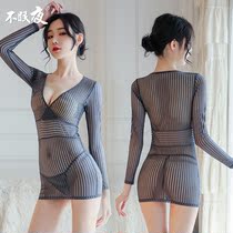 Emotional underwear womens bellyband tease transparent sexy pajamas seduction Secretary hot flirting clothes blood drops