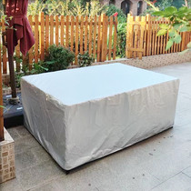 Outdoor table and chair rain cover furniture dust cover outdoor waterproof cover sun protection cover cloth table rain cover protective cover
