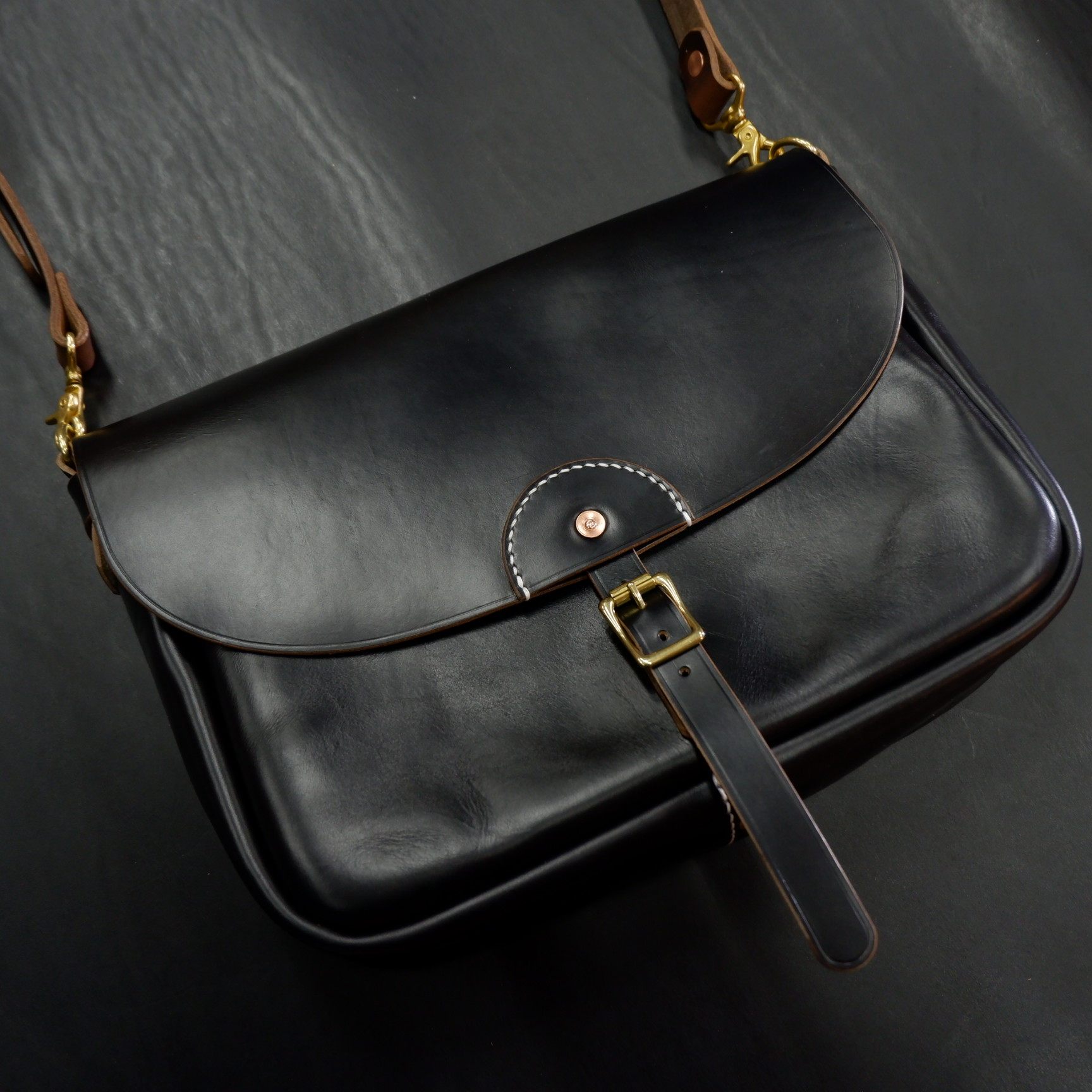 The United States imports Horween horween CXL tea core postman bag RRL style American retro