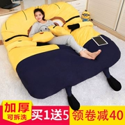 Cartoon dễ thương beanbag giường tatami nệm gấp đơn phòng ngủ tầng trệt đôi dày nệm 1.2m - Ghế sô pha