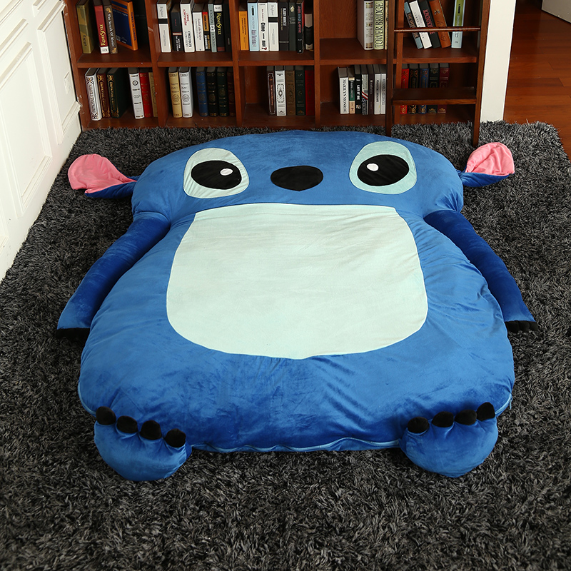 Khâu giường ngủ lười hoạt hình chiếu mat dễ thương siesta túi đơn sofa đôi giường tạm thời 1,2m / 1,5 mét - Ghế sô pha ghế sopha