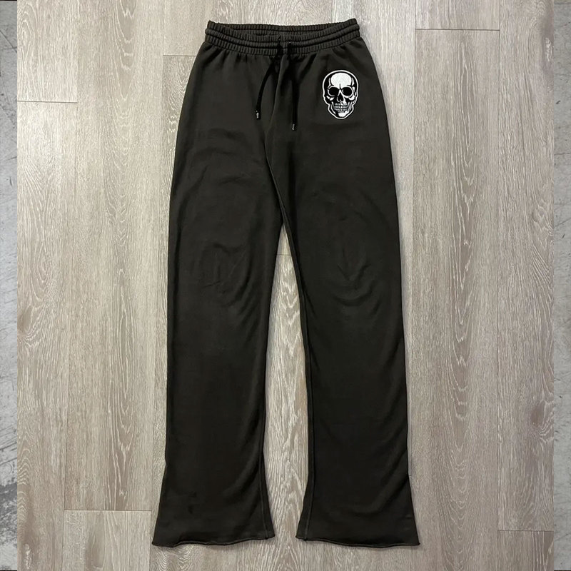 Number (N)Ine Ss04 Double Skull Sweatpants Double Skull Embroidered Sports Sweatpants