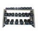 Pu Dumbbells Square Dumbbells 390kg 12 Sets (2.5-30kg) Environmentally Friendly, Odorless, Wear-Resistant and Drop-Resistant