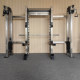 Savagepower 8-Column Squat Rack + Double Bird (Machine for Working Both Arms at Once) + Smith Machine (80mm Square Tube, 201 Stainless Steel)