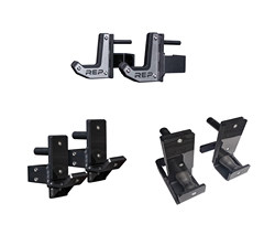 Rep Full Frame Squat Rack Attachment Short Hook J-Cups Rolling Barbell Hook