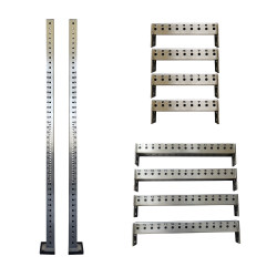 Savagepower 46cm 77.5cm Connecting Square Tube 227cm Column 201 Stainless Steel