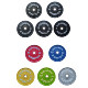 Rouser All-Rubber Black Barbell Plates, Colored Barbell Plates, Large Hole Barbell Plates (High Elasticity, Odorless)