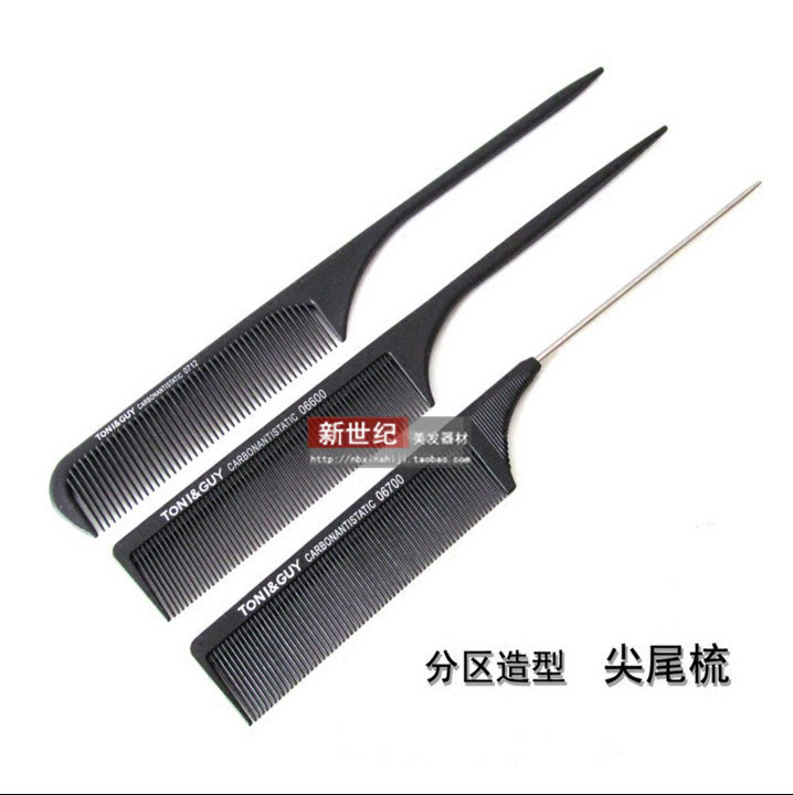 Professional hairdressing comb, steel needle comb, makeup comb, tip-tail comb, high temperature anti-static comb, pan head comb