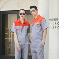 Серого оранжевого плеча набор коротких рукавов