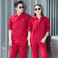 Хлопковый цветной красный комплект, лонгслив