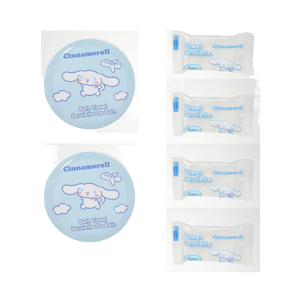 Полотенца одноразовые мыть miniso名创优品三丽鸥一次性压缩浴巾毛巾套装玉桂狗凯蒂猫加大厚