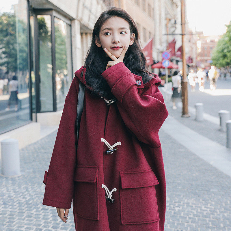 Maternity coat autumn and winter style outside wear pregnant mid-length small man autumn and winter suit plus thick wool coat