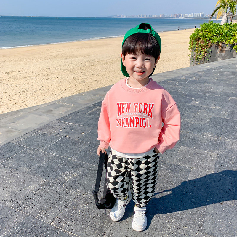 Young children casual blouses Spring and autumn style boys spring clothing 2022 new foreign school children thin children's spring blouses pink tide