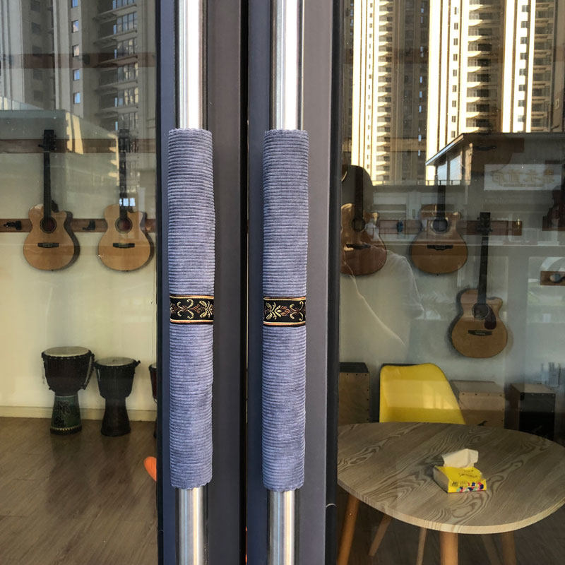 Winter commercial glass door handles protective sleeves Hotel Doors Armrest cover refrigerator door handle sleeve Anti-cold and warm