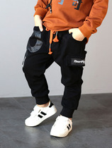 Boy Pants Thin 2021 Spring Dress Childrens foreign childrens clothing childrens spring and autumn pants for mens baby sports casual pants tide